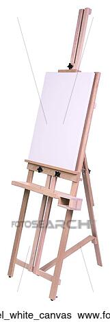 Wooden easel white canvas View Large Photo Image Stock Photograph - Wooden easel white canvas. Fotosearch