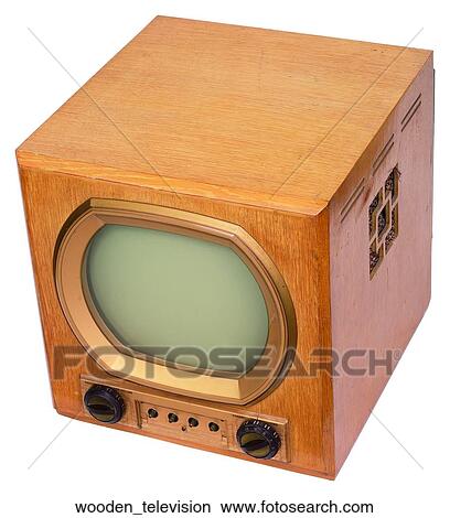 Wooden television View Large Photo Image Picture - Wooden television. Fotosearch