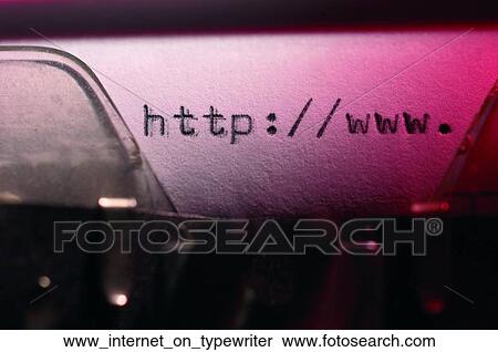 Stock Photography - www internet on typewriter. Fotosearch