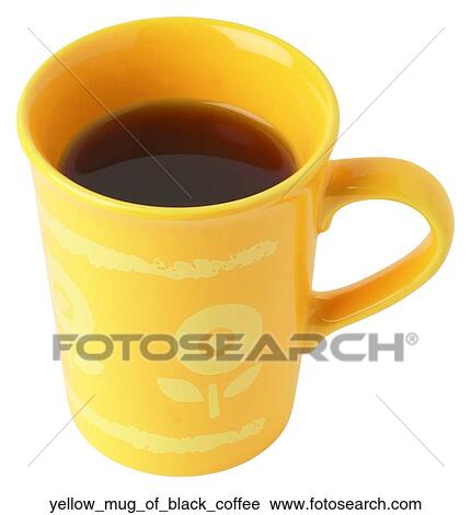 Yellow mug of black coffee View Large Photo Image Stock Image - Yellow mug of black coffee. Fotosearch