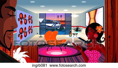 digital, illustration, women, people View Large Illustration Clip Art - digital, illustration, women, people. Fotosearch