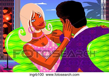 Clipart - digital, illustration, women, people. Fotosearch