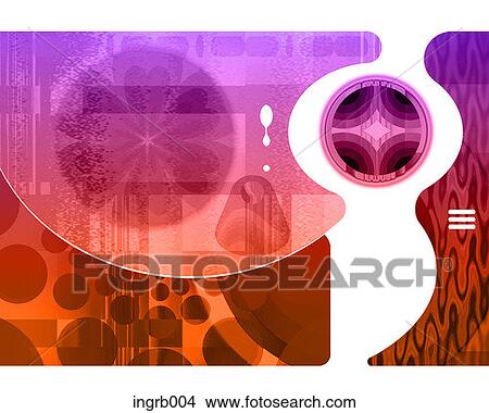 Stock Illustration - digital, illustration, women, people. Fotosearch