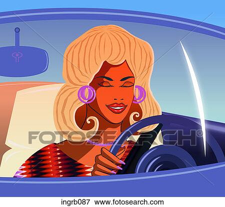 Stock Illustration - digital, illustration, women, people. Fotosearch