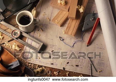 Architural Plans and Construction View Large Photo Image Stock Photo - Architural Plans and Construction. Fotosearch