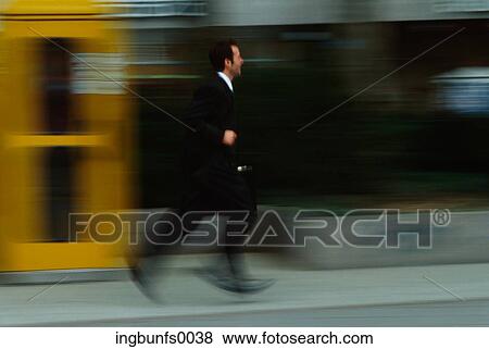 Business Man Running View Large Photo Image Stock Photo - Business Man Running. Fotosearch
