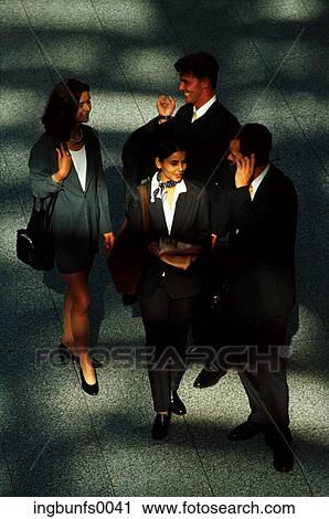 Stock Image - Business People Mingling. Fotosearch