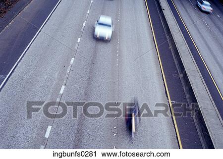 Cars Driving On Freeway View Large Photo Image Stock Image - Cars Driving On Freeway. Fotosearch
