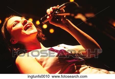 Singer on Stage View Large Photo Image Stock Image - Singer on Stage. Fotosearch