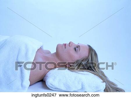 Stock Photo - Sleeping Woman. Fotosearch
