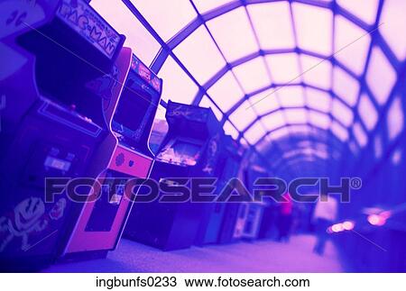 Stock Image - Video Arcade. Fotosearch