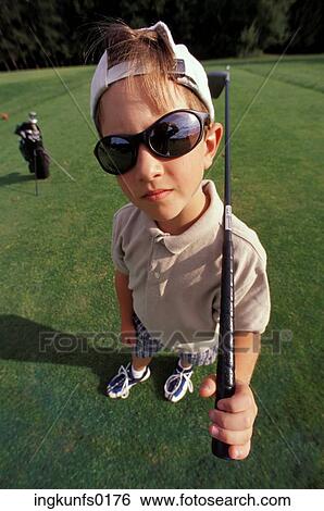 Cool Little Kid Golfs View Large Photo Image Stock Photograph - Cool Little Kid Golfs. Fotosearch