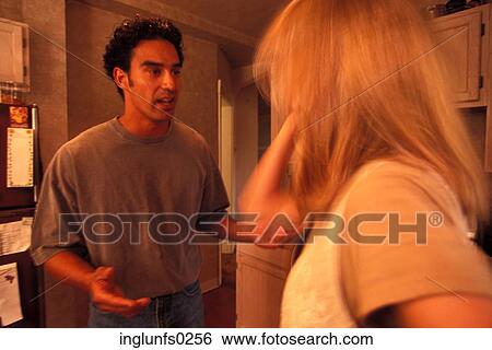 Stock Photograph - Couple Fighting. Fotosearch
