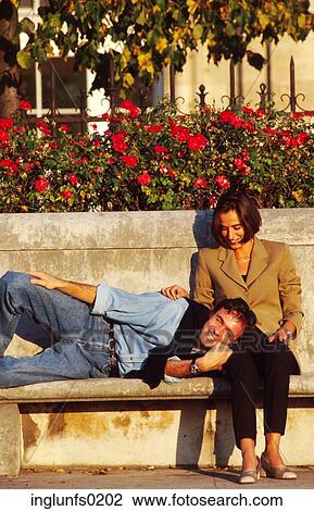 Stock Image - Couple Relaxing. Fotosearch