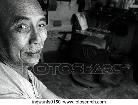 Man in Old-Fashioned Barber Shop View Large Photo Image Stock Image - Man in Old-Fashioned Barber Shop. Fotosearch