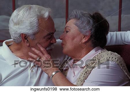 Old Couple Kissing View Large Photo Image Stock Photo - Old Couple Kissing. Fotosearch