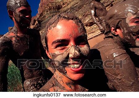 People Covered In Mud View Large Photo Image Stock Photo - People Covered In Mud. Fotosearch