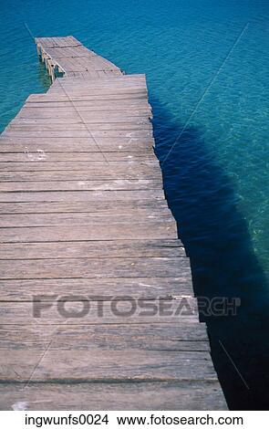 Picture - Pier on the Ocean. Fotosearch