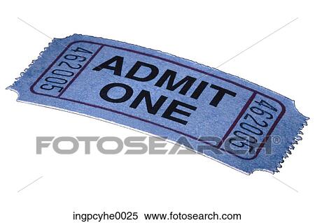 Stock Photography - admit one ticket. Fotosearch
