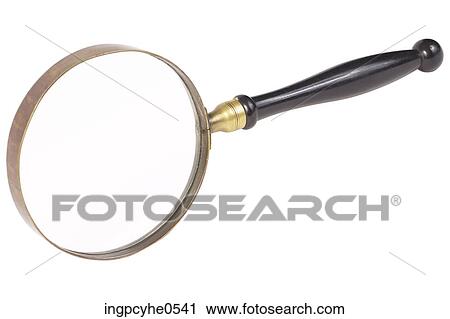 Antique metal magnifying glass View Large Photo Image Stock Image - Antique metal magnifying glass . Fotosearch