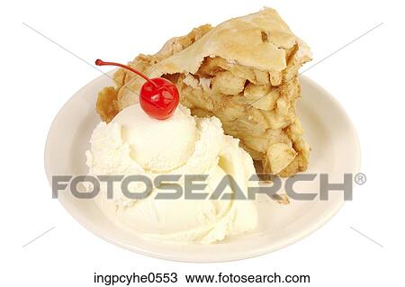 Apple pie a la mode View Large Photo Image Stock Image - Apple pie a la mode . Fotosearch