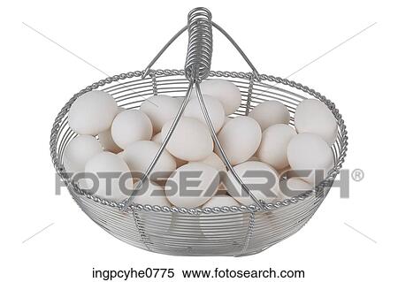 Basket of eggs View Large Photo Image Stock Photography - Basket of eggs . Fotosearch