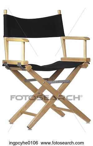 Black and wooden director s chair View Large Photo Image Stock Photograph - Black and wooden director s chair . Fotosearch