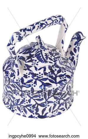 Blue and white teapot View Large Photo Image Picture - Blue and white teapot. Fotosearch
