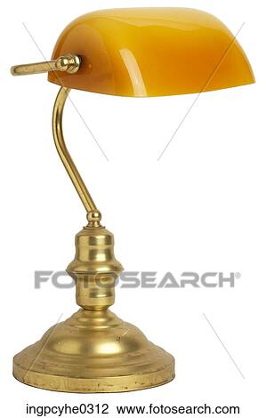 Brass desk lamp View Large Photo Image Stock Image - Brass desk lamp . Fotosearch