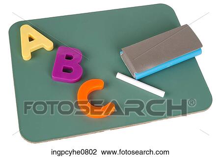 Chalk with eraser and letters View Large Photo Image Stock Image - Chalk with eraser and letters . Fotosearch
