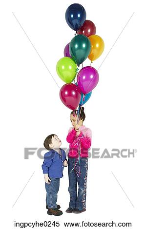 children with balloons View Large Photo Image Stock Photography - children with balloons . Fotosearch