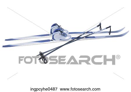Cross-country ski equipment View Large Photo Image Stock Photo - Cross-country ski equipment . Fotosearch
