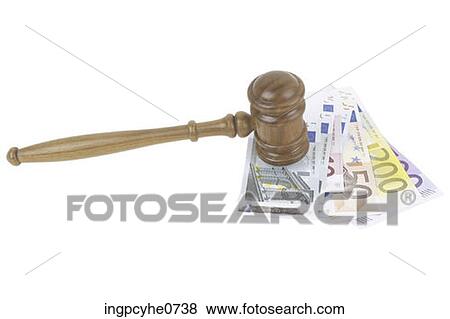 Gavel & Money BE View Large Photo Image Stock Photo - Gavel & Money BE . Fotosearch