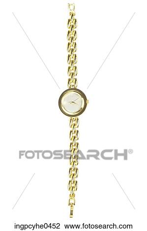 Gold wristwatch View Large Photo Image Stock Image - Gold wristwatch . Fotosearch
