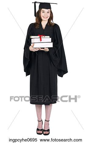 Graduating female student View Large Photo Image Stock Photography - Graduating female student . Fotosearch