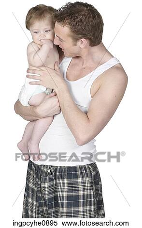 Man and baby View Large Photo Image Stock Photography - Man and baby . Fotosearch