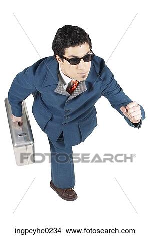 man carrying briefcase running View Large Photo Image Picture - man carrying briefcase running . Fotosearch