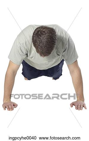 Stock Image - man exercising. Fotosearch