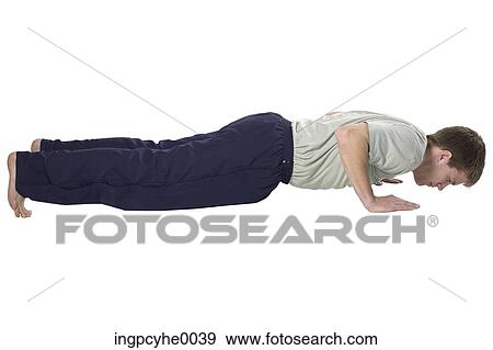 Stock Photo - man exercising . Fotosearch