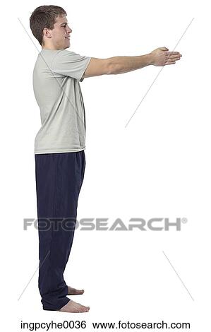 Stock Photograph - man exercising. Fotosearch