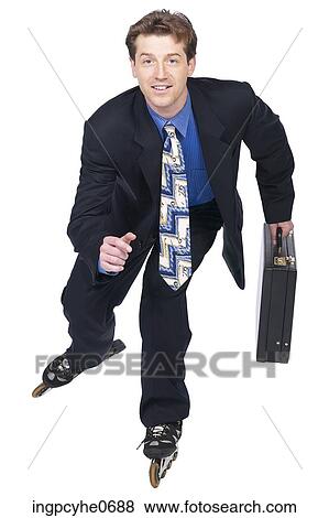 man on roller blades View Large Photo Image Stock Photo - man on roller blades . Fotosearch