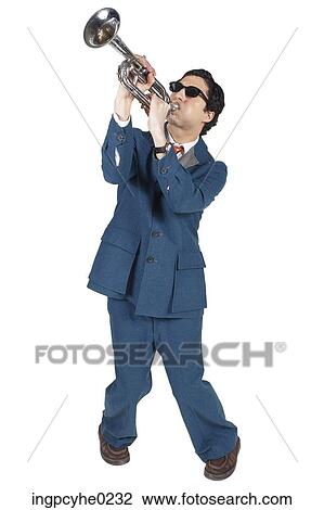 man playing musical instrument View Large Photo Image Stock Image - man playing musical instrument . Fotosearch