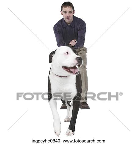 Man with his dog View Large Photo Image Stock Image - Man with his dog . Fotosearch