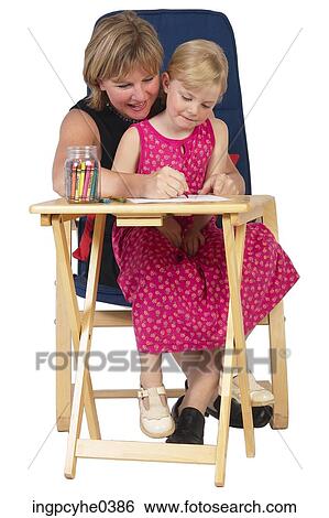 Mother and daughter coloring L3 View Large Photo Image Stock Photograph - Mother and daughter coloring L3. Fotosearch