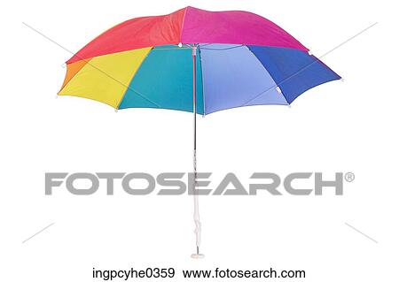 Multi-colored umbrella View Large Photo Image Stock Photo - Multi-colored umbrella. Fotosearch