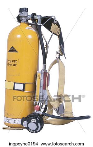 oxygen tank with mask