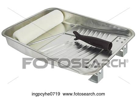 Paintbrush in empty tray View Large Photo Image Stock Photo - Paintbrush in empty tray . Fotosearch