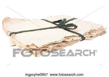 Papers tied together View Large Photo Image Stock Photo - Papers tied together . Fotosearch