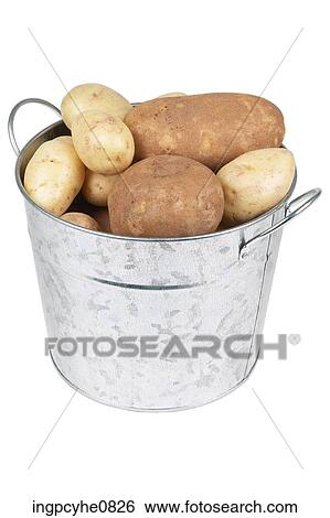 Stock Photograph - potatoes in basket . Fotosearch