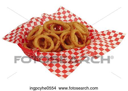 Red plastic baskets of onion rings View Large Photo Image Picture - Red plastic baskets of onion rings . Fotosearch